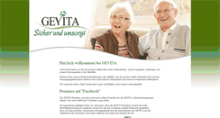 Desktop Screenshot of gevita.de